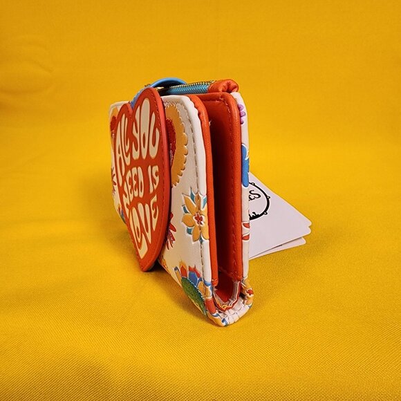 Loungefly The Beatles All You Need Is Love Flap Embroidered Wallet NEW - Picture 6 of 14